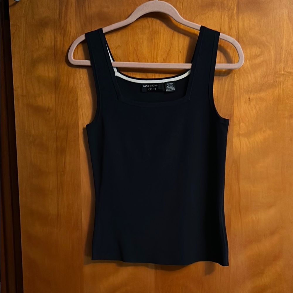Dana Buchman Petite Navy Tank Top
